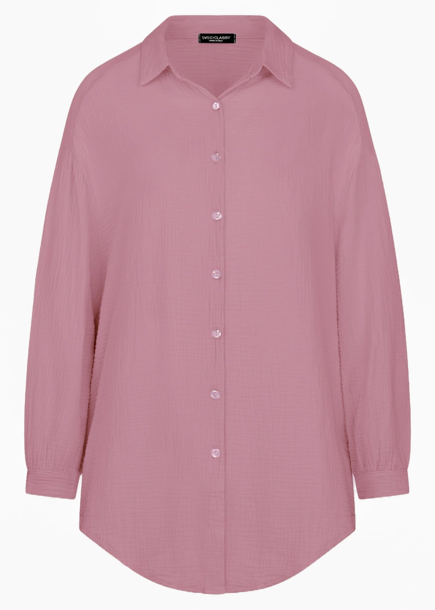 Musselin Bluse oversize, altrosa