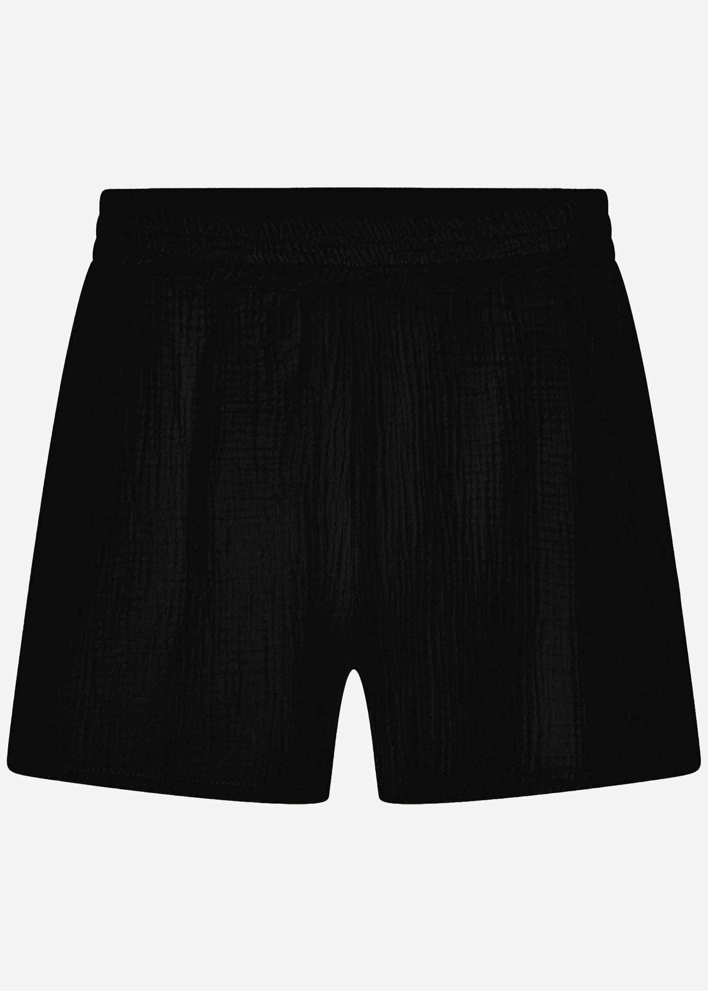 Musselin Shorts - schwarz