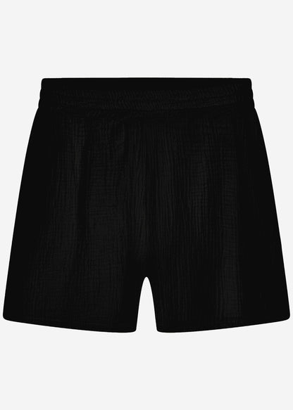 Musselin Shorts - schwarz