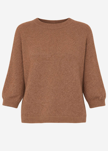 Strickoberteil  braun